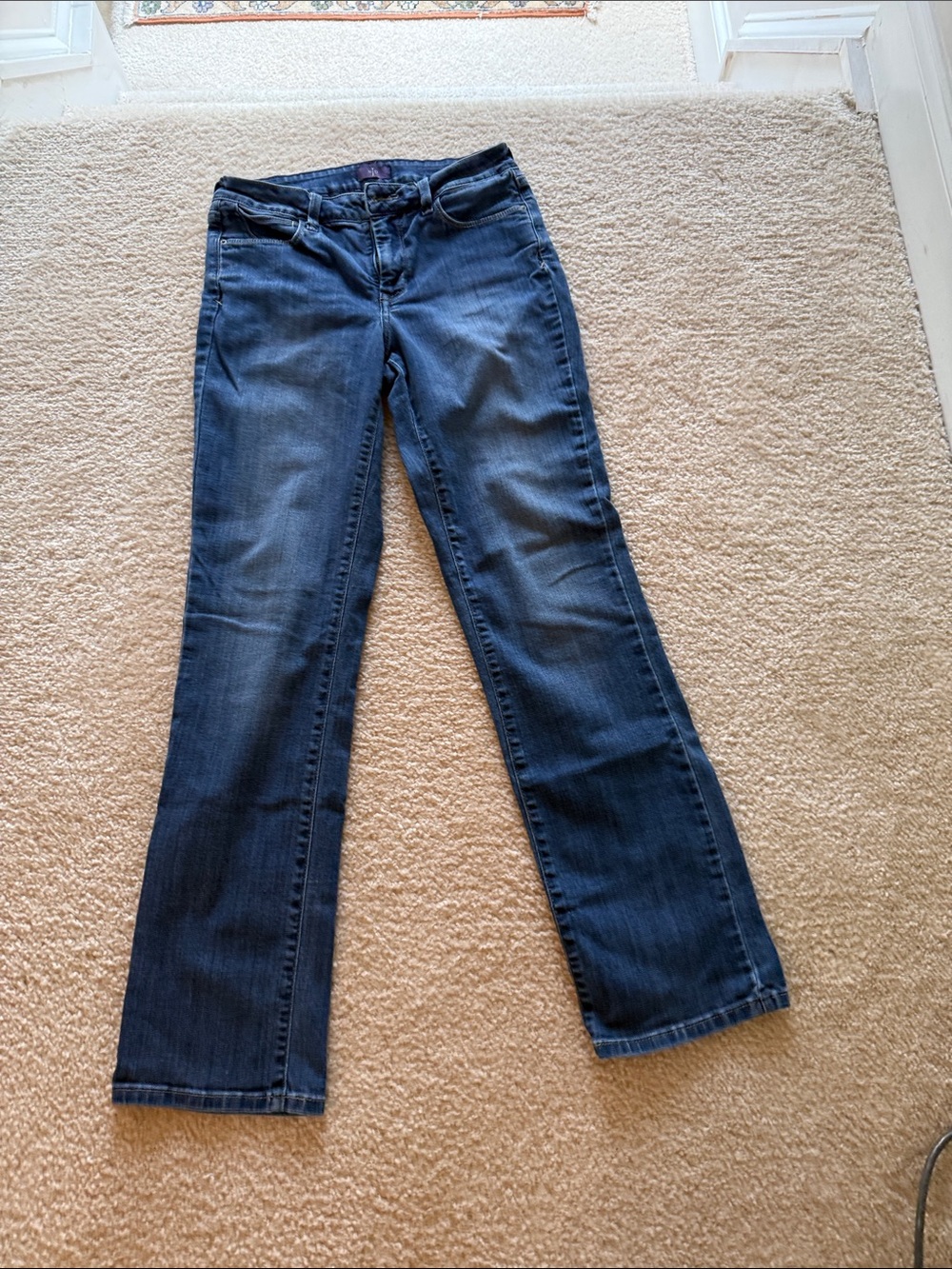NYDJ Women's Dark Wash Straight Leg Jeans